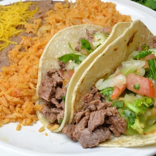 #2 Two Carne Asada Tacos Combo
