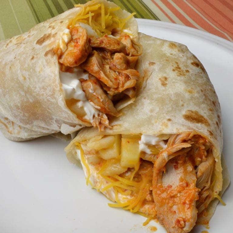 Delicious Chicken Burrito Awaits